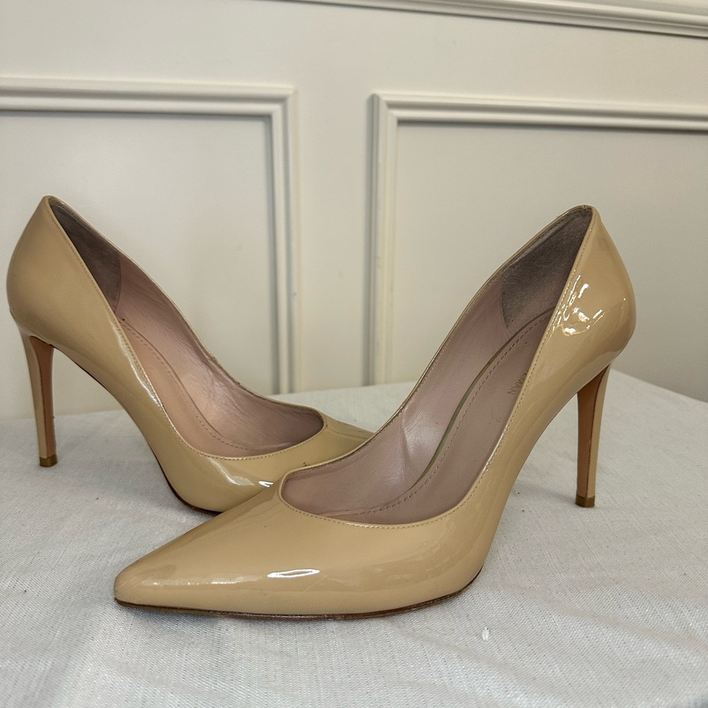Stuart Weitzman Cream Heels for Elegant Style